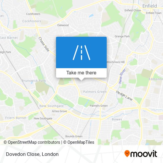 Dovedon Close map