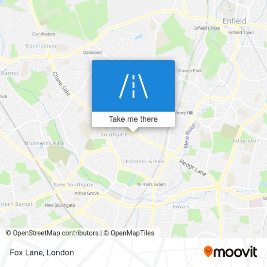 Fox Lane map