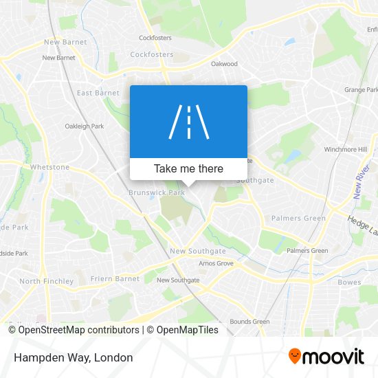 Hampden Way map
