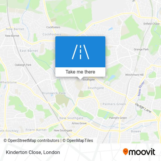 Kinderton Close map