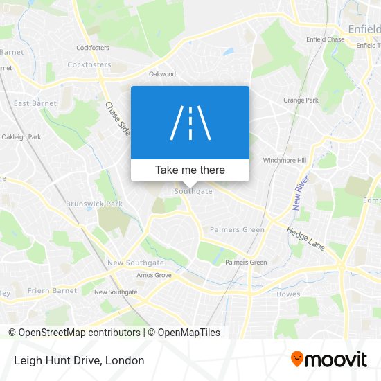 Leigh Hunt Drive map