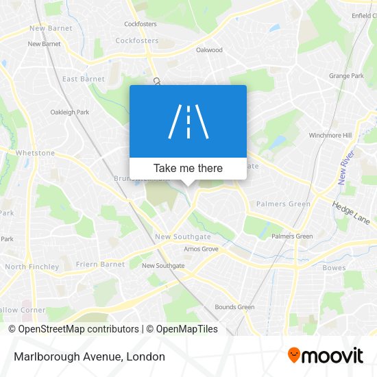 Marlborough Avenue map