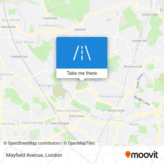 Mayfield Avenue map