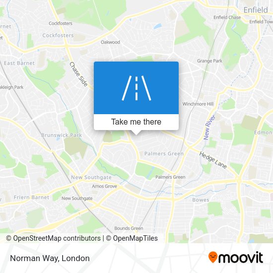 Norman Way map