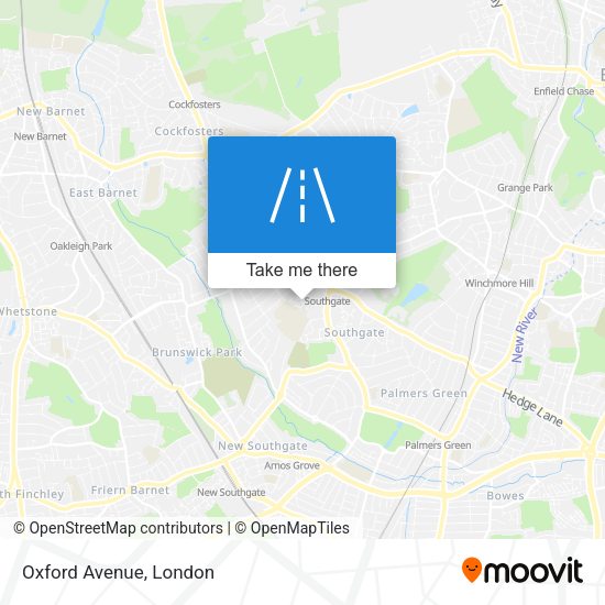 Oxford Avenue map