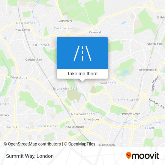 Summit Way map