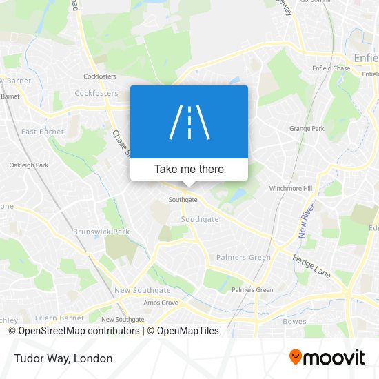 Tudor Way map