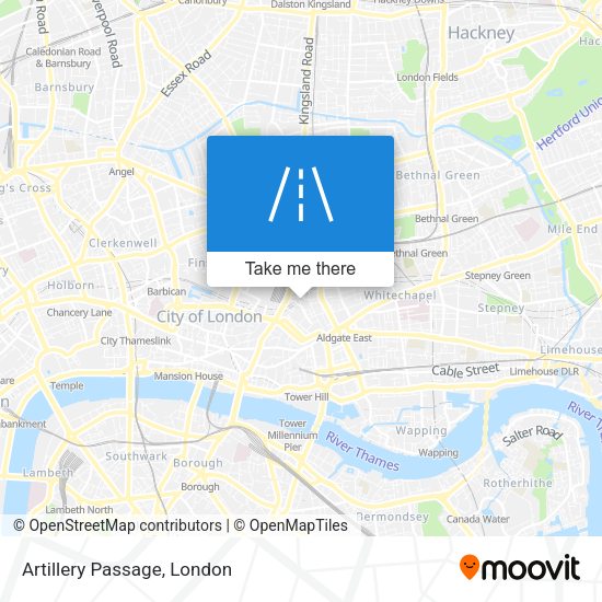 Artillery Passage map