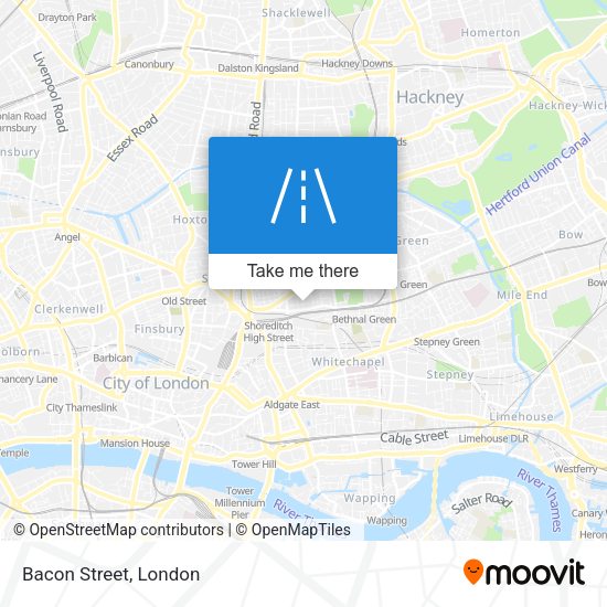 Bacon Street map