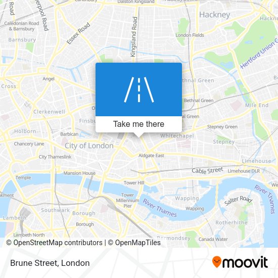 Brune Street map