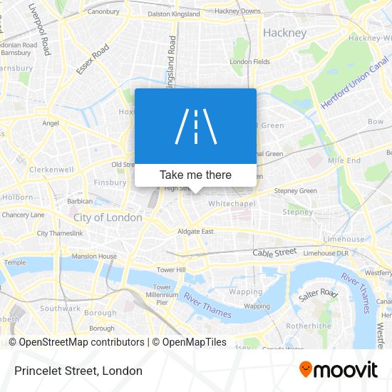 Princelet Street map