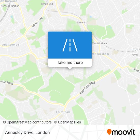 Annesley Drive map