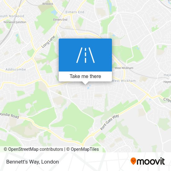 Bennett's Way map