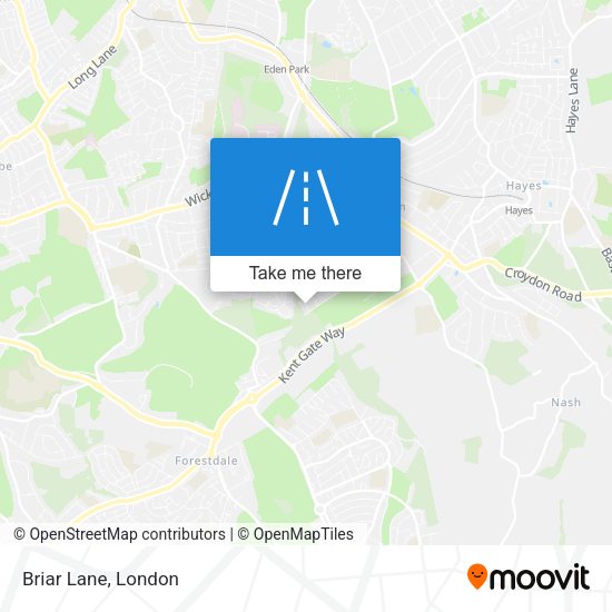 Briar Lane map