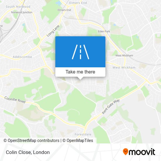 Colin Close map