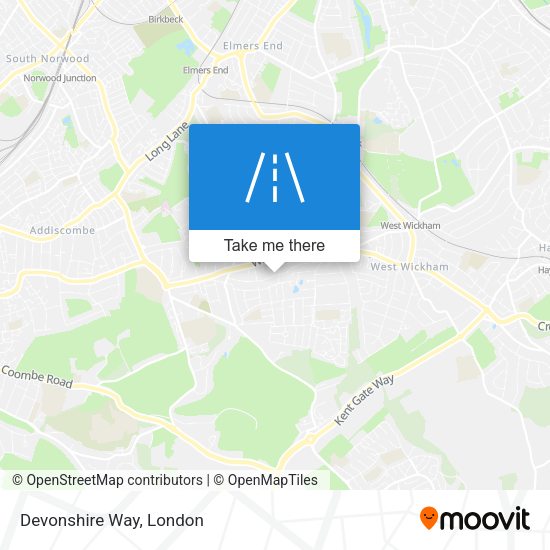 Devonshire Way map