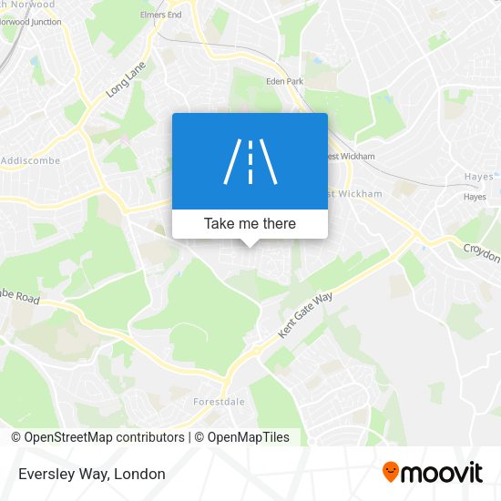 Eversley Way map