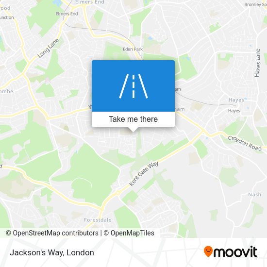 Jackson's Way map