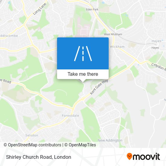 Shirley Church Road map