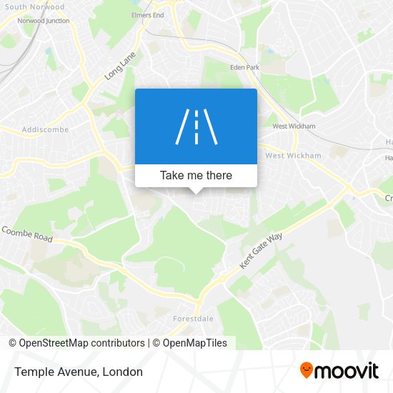 Temple Avenue map