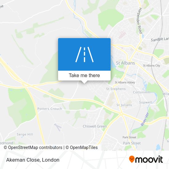 Akeman Close map