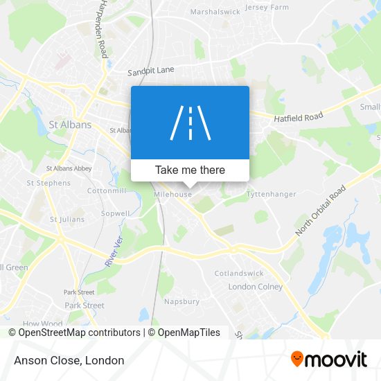 Anson Close map
