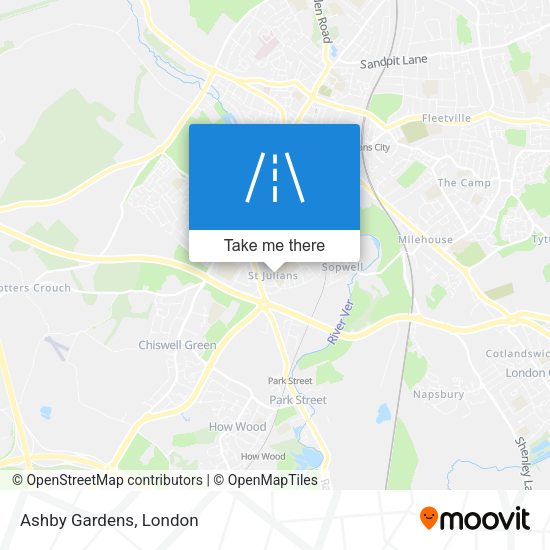 Ashby Gardens map