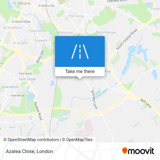 Azalea Close map
