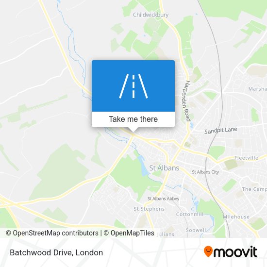 Batchwood Drive map