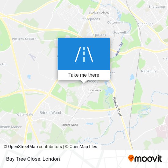 Bay Tree Close map