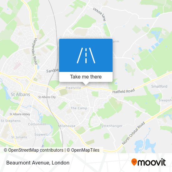 Beaumont Avenue map