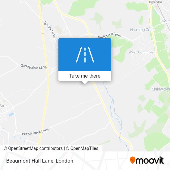 Beaumont Hall Lane map