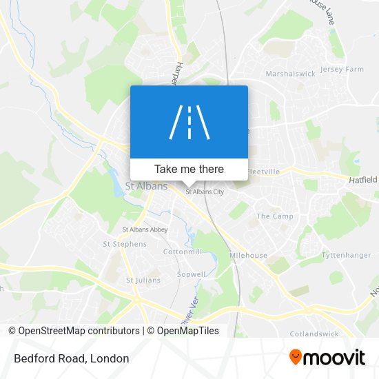 Bedford Road map