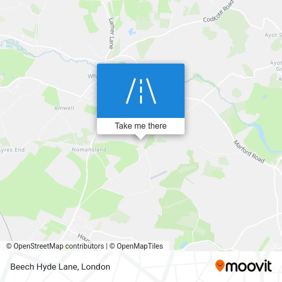 Beech Hyde Lane map