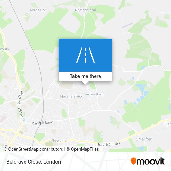 Belgrave Close map