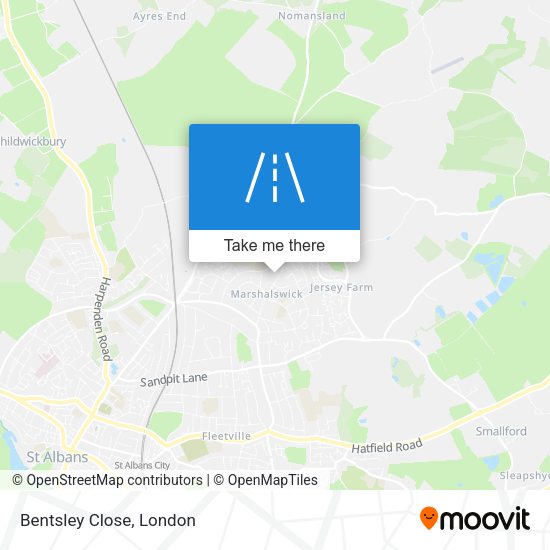 Bentsley Close map
