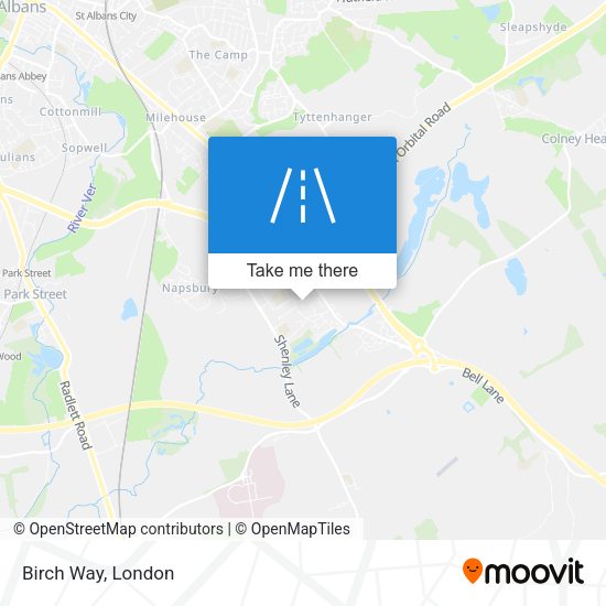 Birch Way map