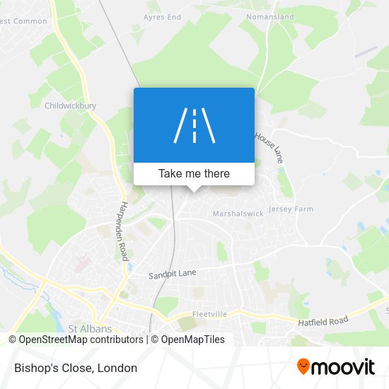Bishop's Close map