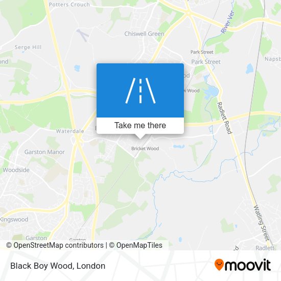 Black Boy Wood map