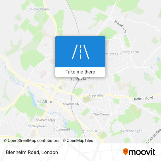 Blenheim Road map