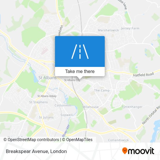 Breakspear Avenue map