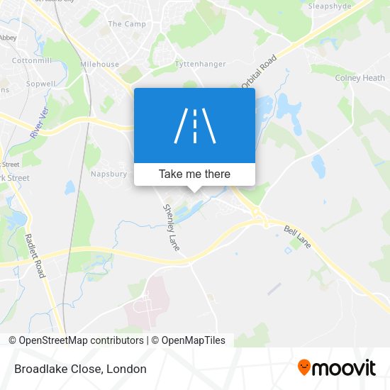 Broadlake Close map