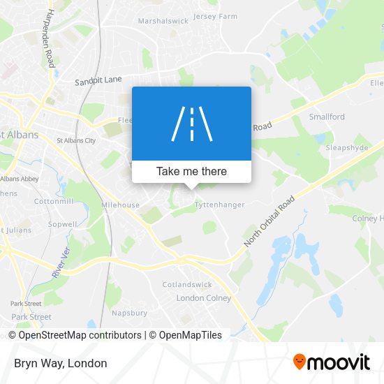 Bryn Way map