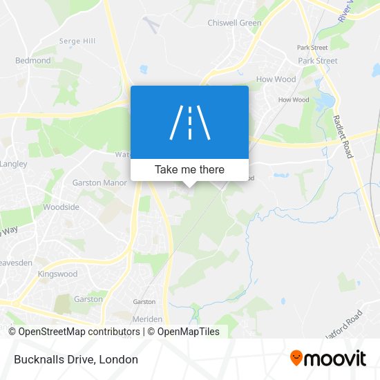 Bucknalls Drive map