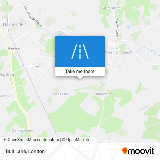 Bull Lane map