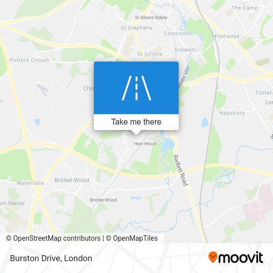 Burston Drive map