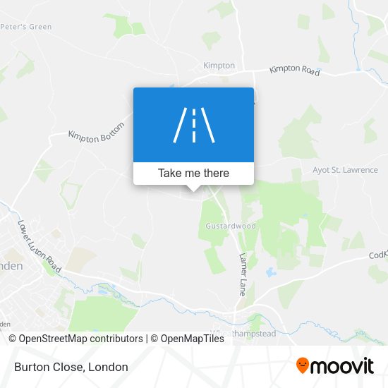 Burton Close map