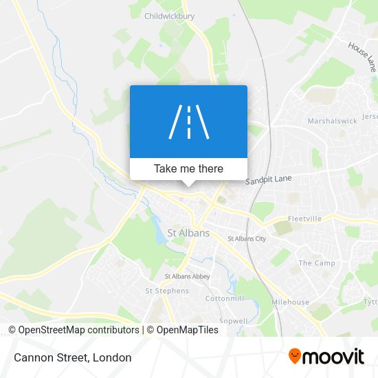 Cannon Street map