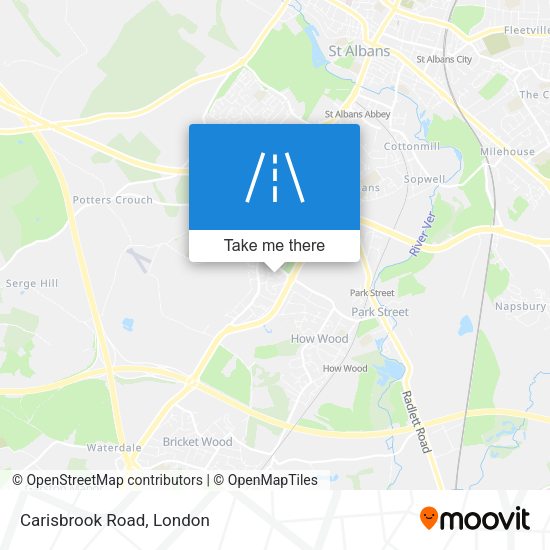 Carisbrook Road map