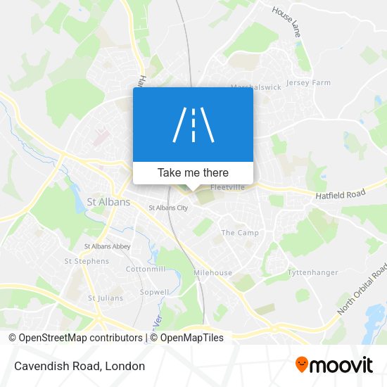 Cavendish Road map